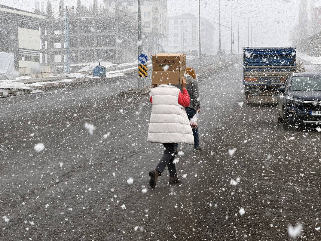 Erzurum, Ardahan ve Kars'ta kar yağışı etkili oluyor 2